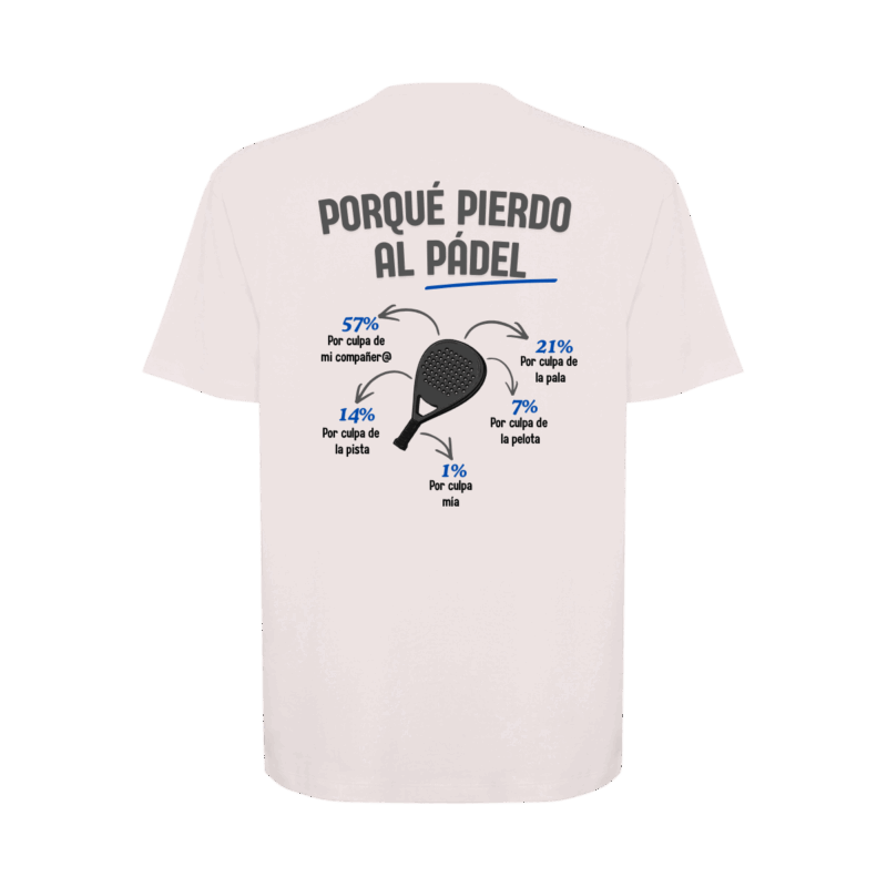 camiseta porqué pierdo al padel