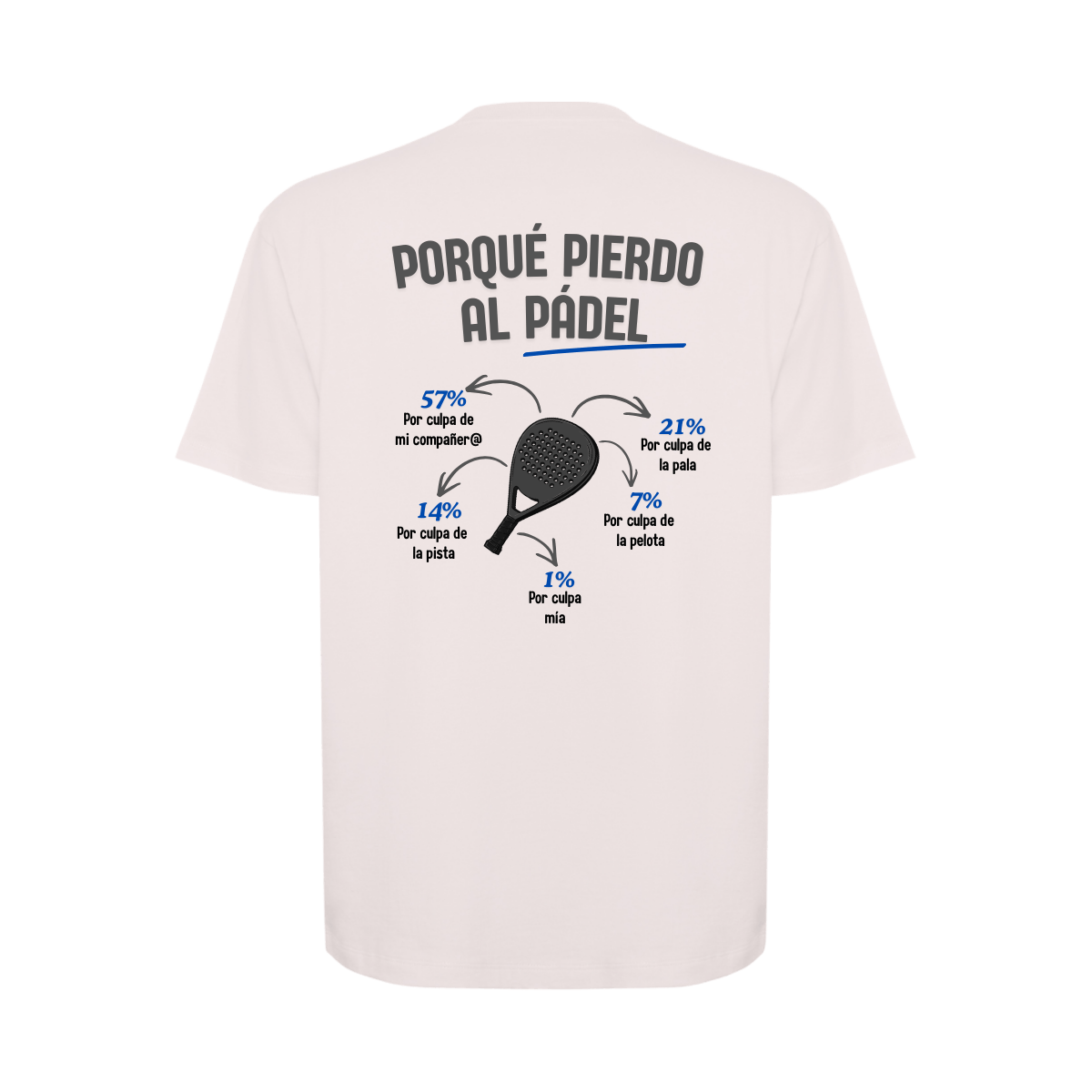 camiseta porqué pierdo al padel
