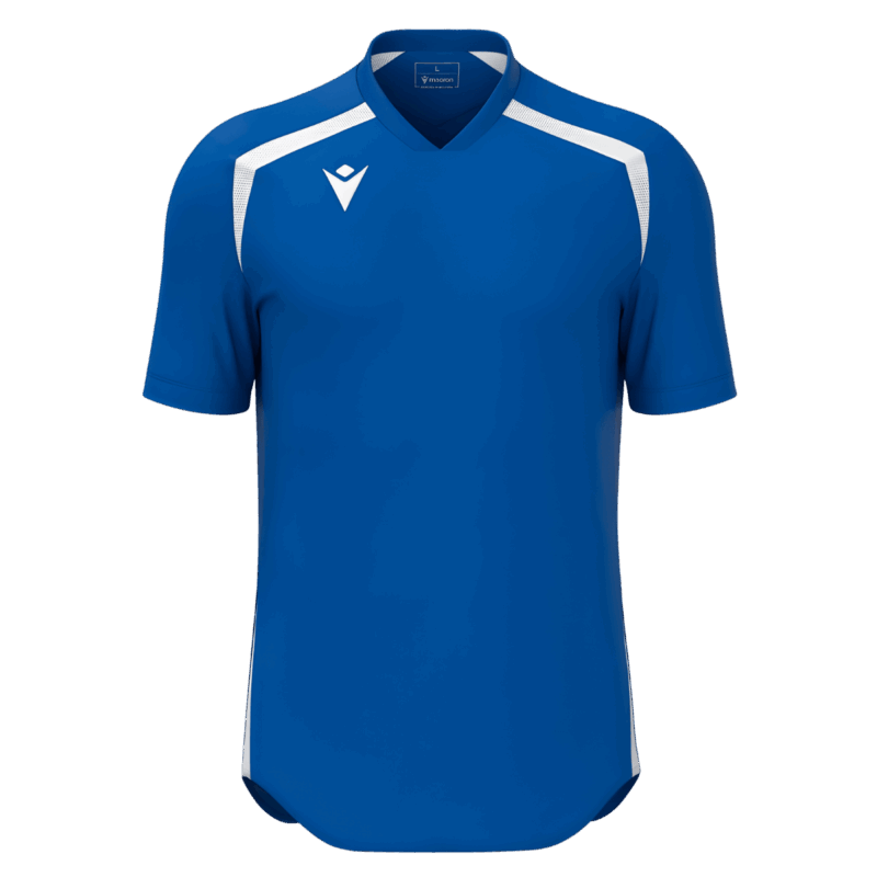 camiseta azul padel macron hombre